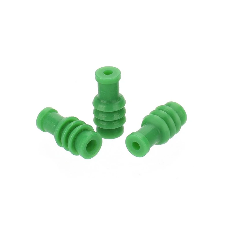 Groene siliconen connectorafdichting